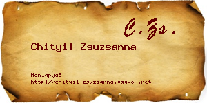 Chityil Zsuzsanna névjegykártya