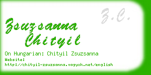 zsuzsanna chityil business card